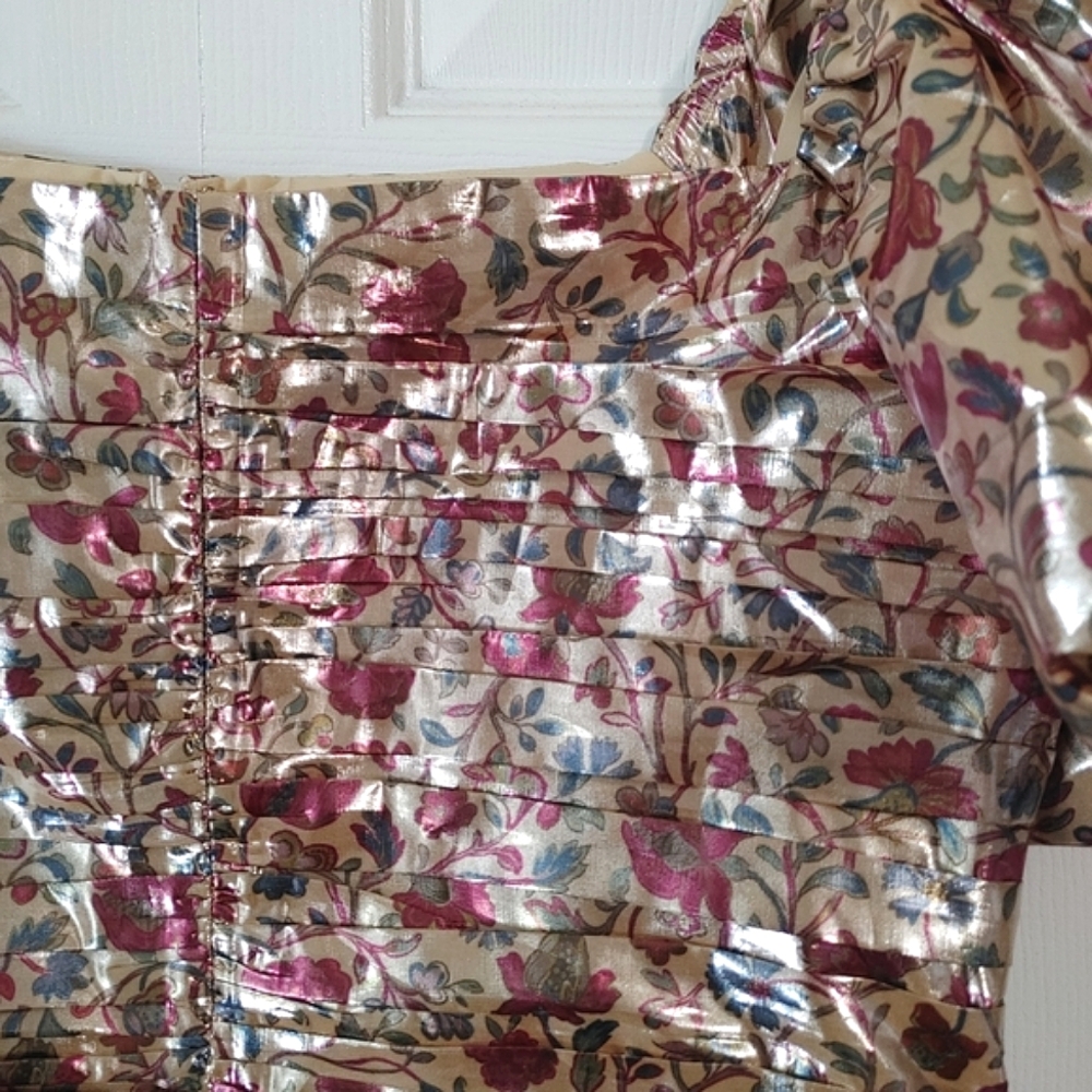 RHODE Suzette Cream Vichy Rose Mini Dress - Picture 5 of 16